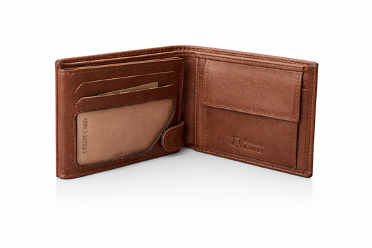 🟤 Hakiki Deri Erkek Cüzdan – Taba