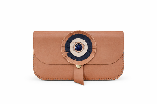 El Yapımı Hakiki Deri Kadın Cüzdan