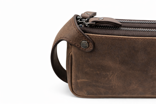 Crazy Deri Kahverengi Erkek El Portföy Çanta