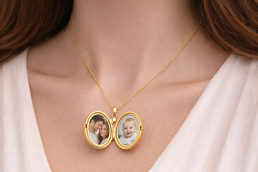 Anka Kuşu Madalyon Kolye – Taşlı Açılır Tasarım Paslanmaz Çelik Kolye