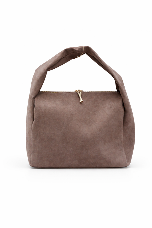 Vizon Süet Dokulu Omuz Çantası