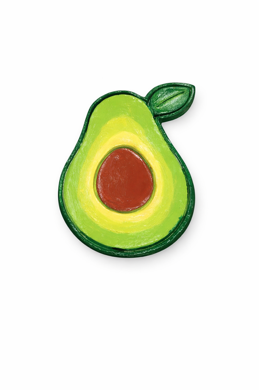 El Yapımı Avokado Tasarımlı Buzdolabı Magneti