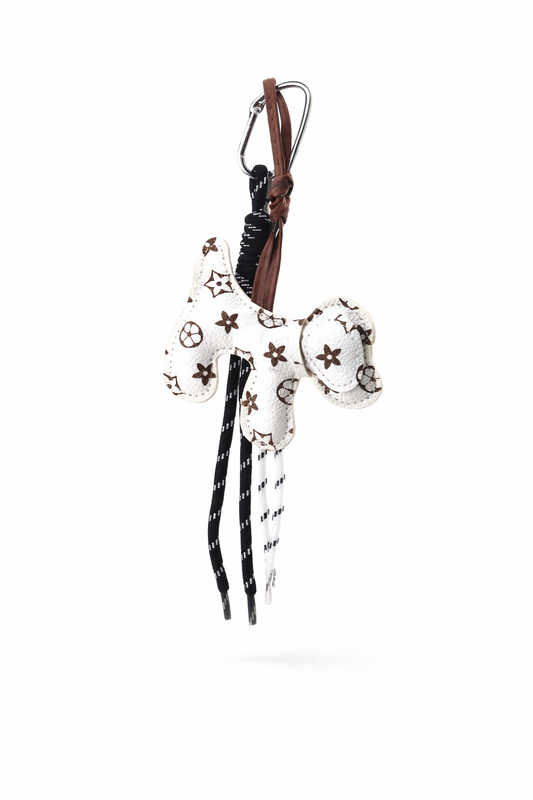 Desenli Köpek Figürlü Çanta Charmı