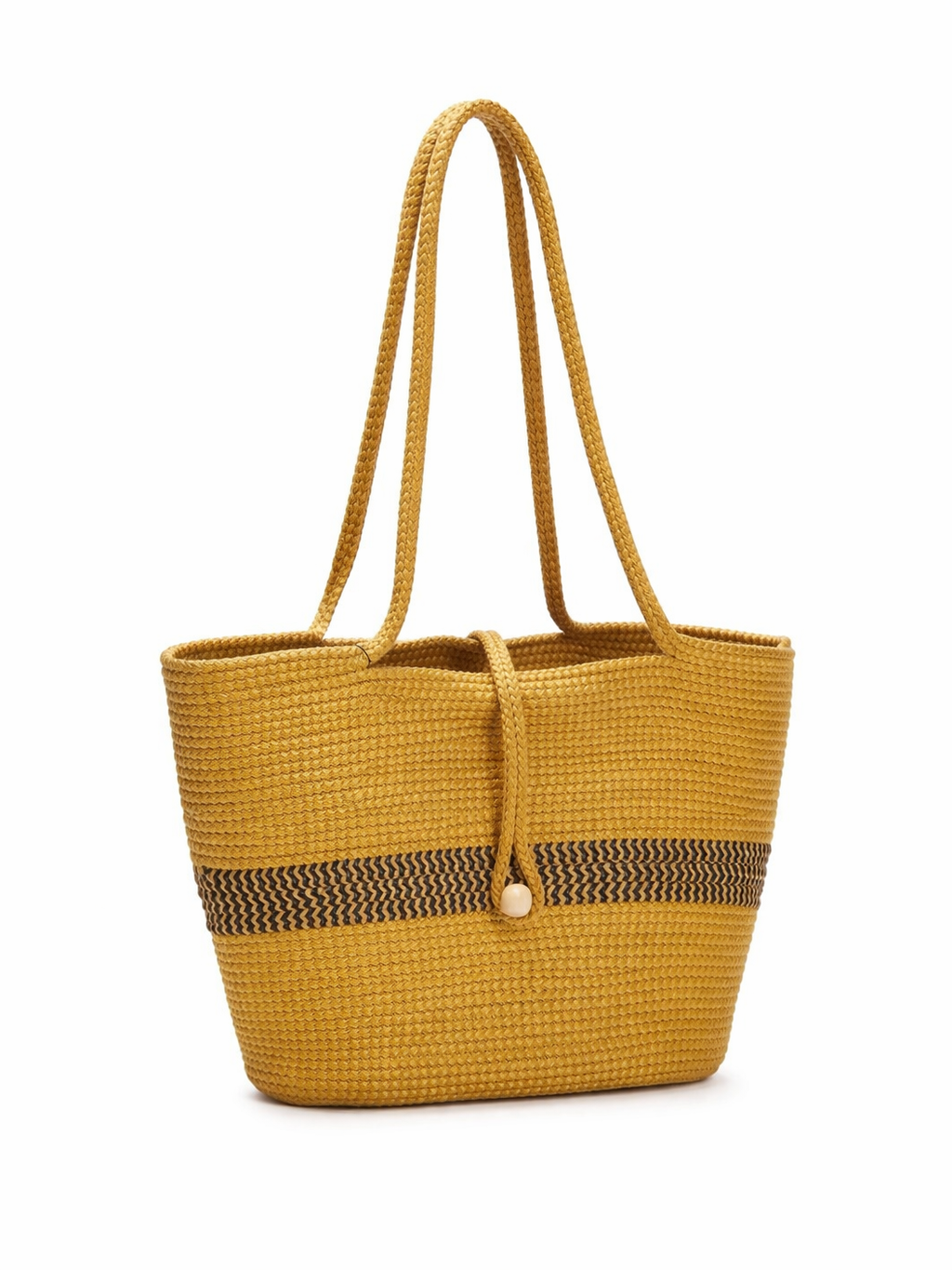Camel Hasır Omuz Çantası – Geniş Hacimli Yazlık Tote