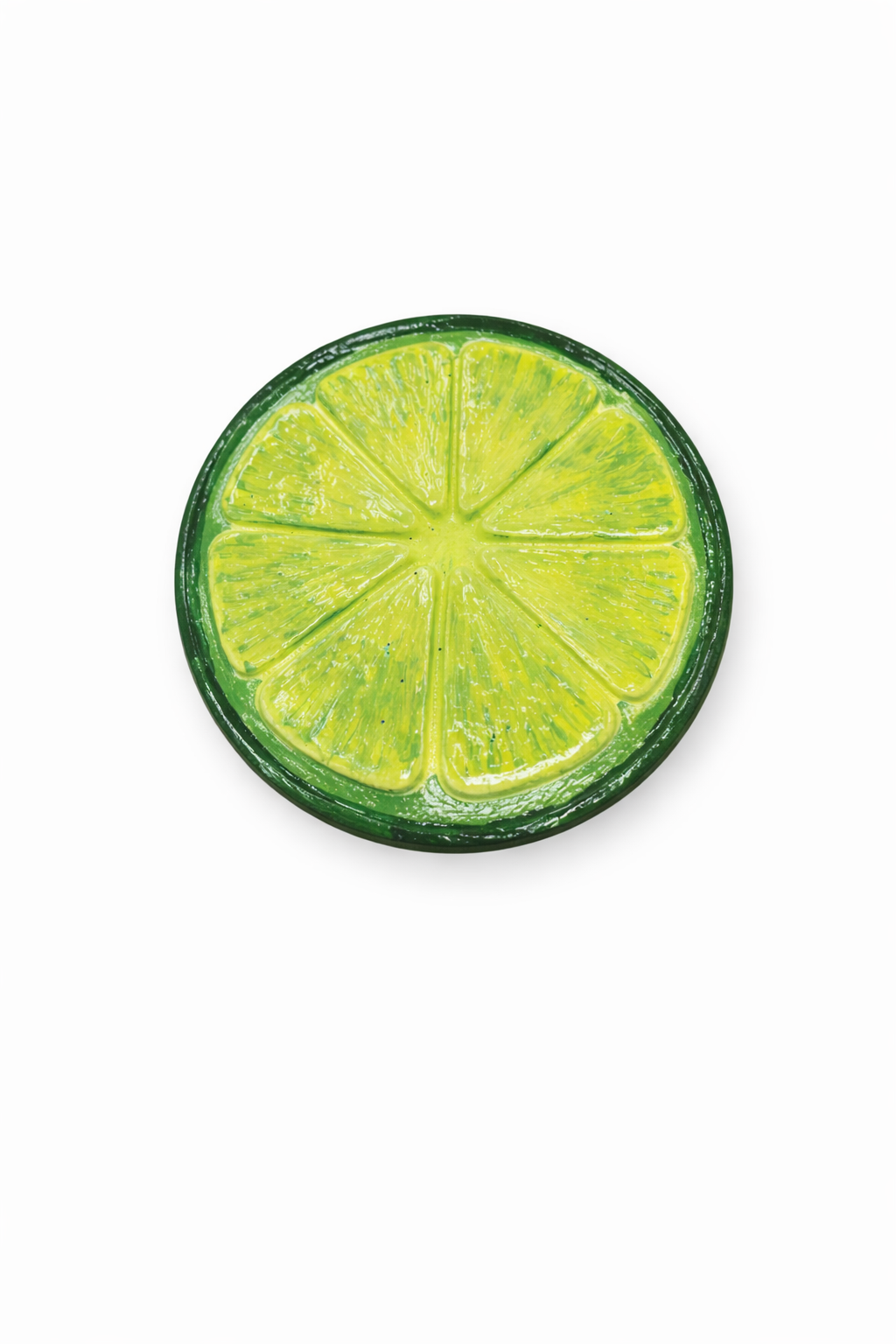 El Yapımı Lime (Yeşil Limon) Tasarımlı Buzdolabı Magneti
