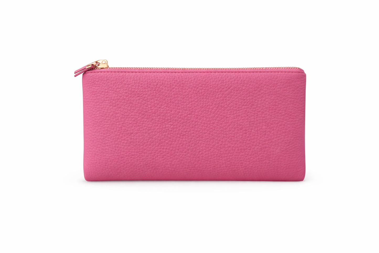 %100 Hakiki Deri Pembe Kadın Cüzdan – Telefon Bölmeli