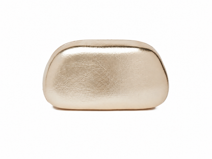 Gold Metal Saplı Abiye Clutch Çanta | Şık Gece Davet Çantası