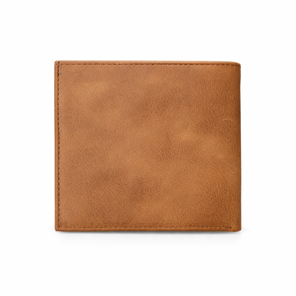 Hakiki Deri Erkek Cüzdan – Vintage Taba