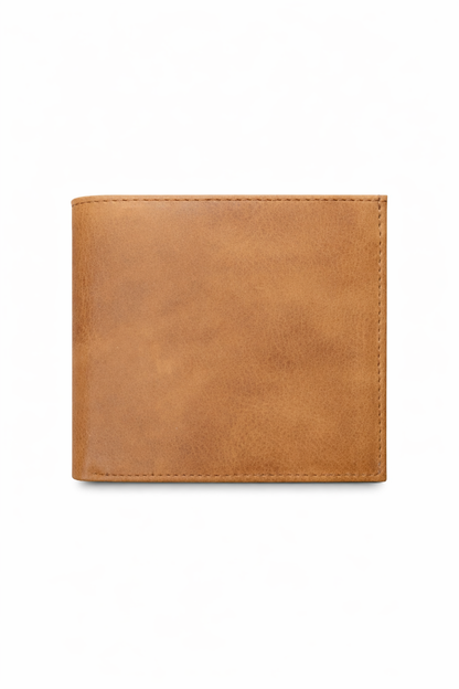 Hakiki Deri Erkek Cüzdan – Vintage Taba