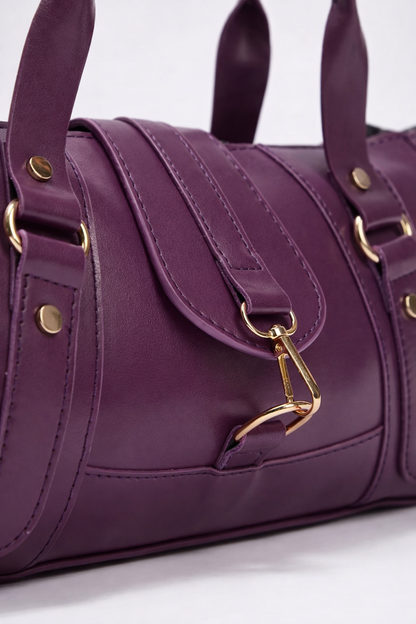 👜 Premium Kadın Omuz Çantası – Mürdüm