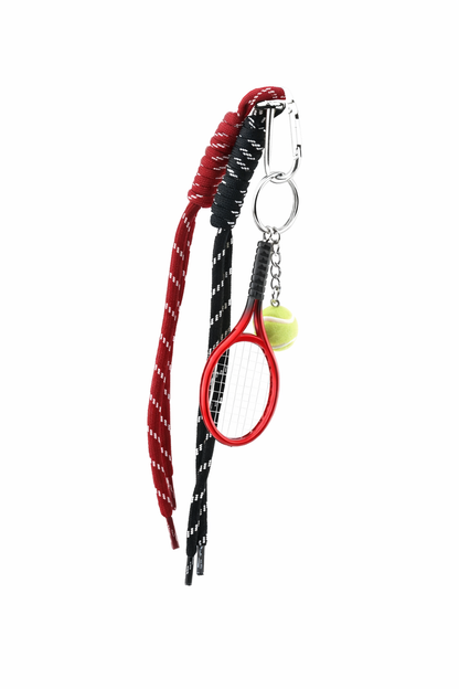 Tenis Raketi Çanta Charmı – Kırmızı