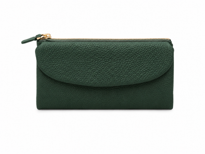 Hakiki Deri Zümrüt Yeşili Kadın Cüzdan