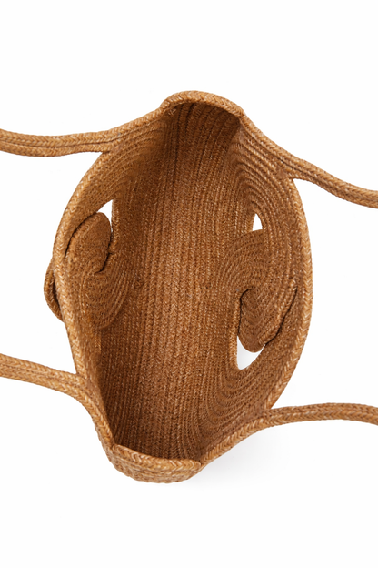 Camel Hasır Omuz Çantası