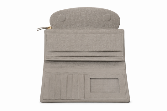 %100 Hakiki Deri Vizon Kadın Cüzdan – Telefon Bölmeli