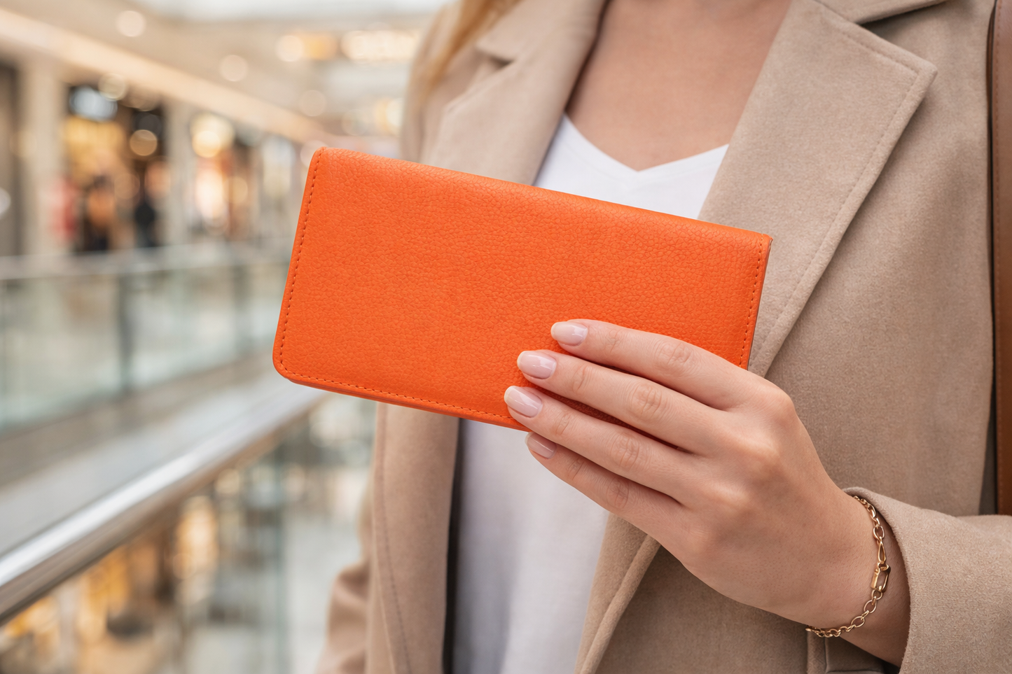 🧡 Hakiki Deri Unisex El Portföyü & Telefon Cüzdanı