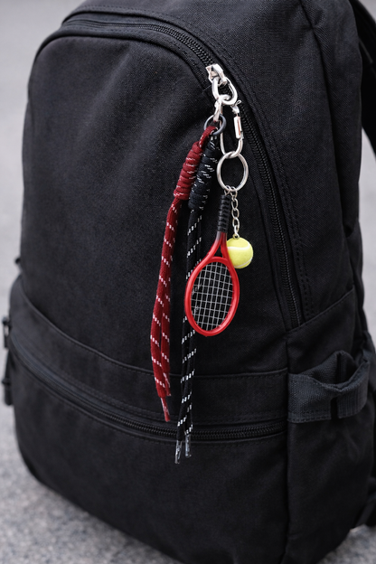 Tenis Raketi Çanta Charmı – Kırmızı