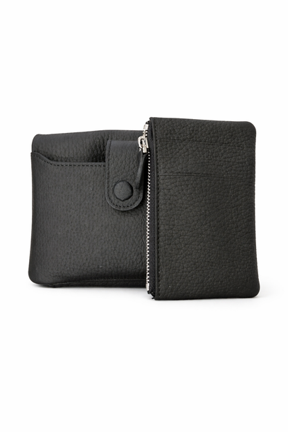 Hakiki Deri Siyah Kadın Cüzdan – Ekstra Fermuarlı Kartlıklı